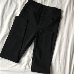 Black straight cut jeans
